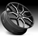 Asanti Black Label ABL38 Monarch Truck Gloss Black Milled Custom Wheels 3